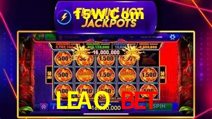 Loterias online na LEAO BET