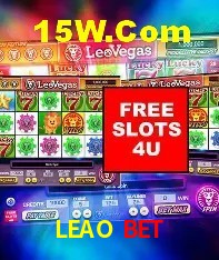 Interface moderna da plataforma LEAO BET